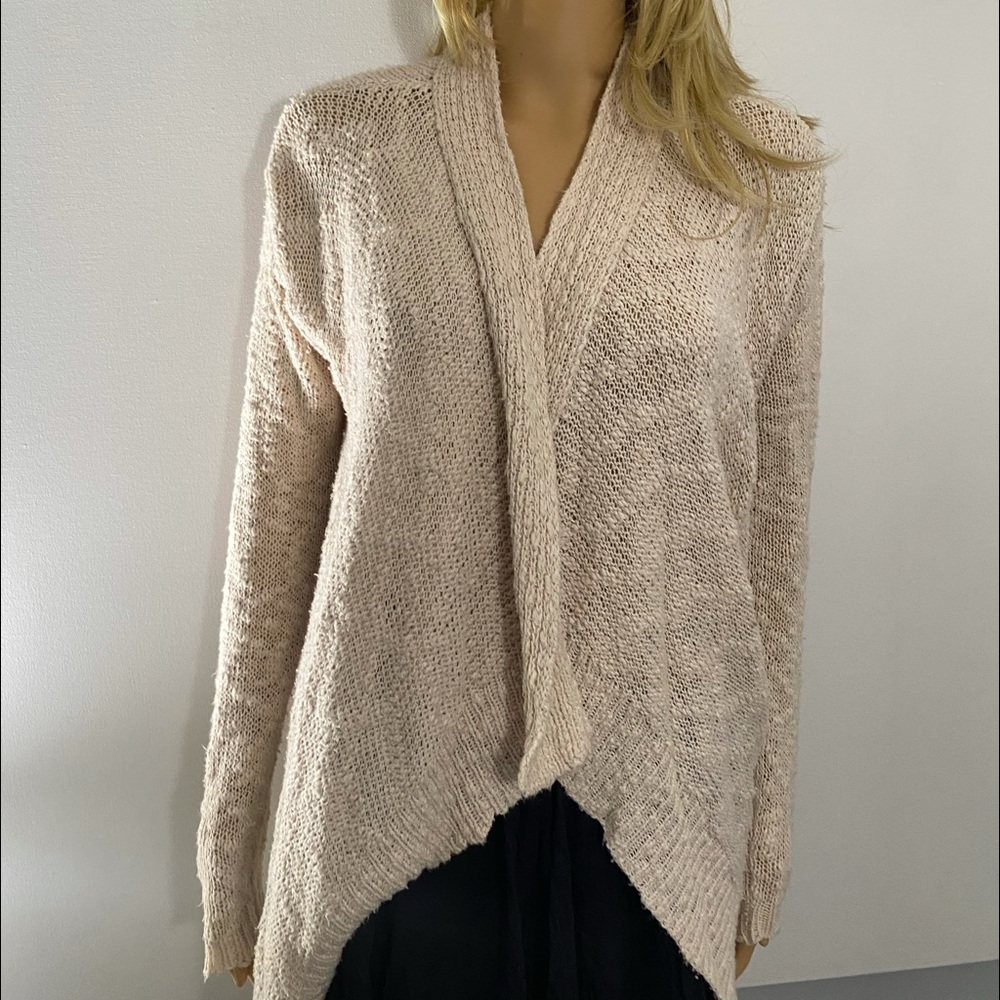 Tan sun & shadow cardigan